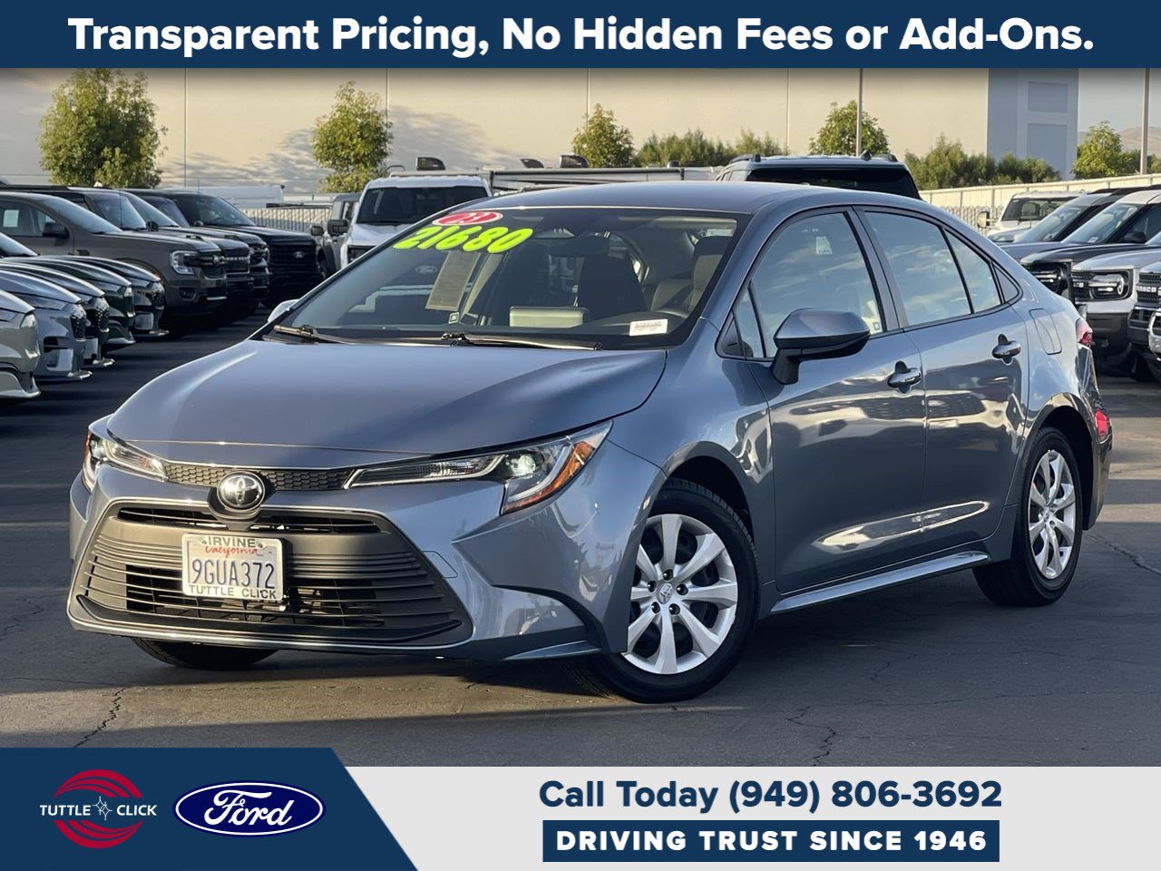 Used 2023 Toyota Corolla LE w/ Carpet Mat Package (TMS) FWD image 1
