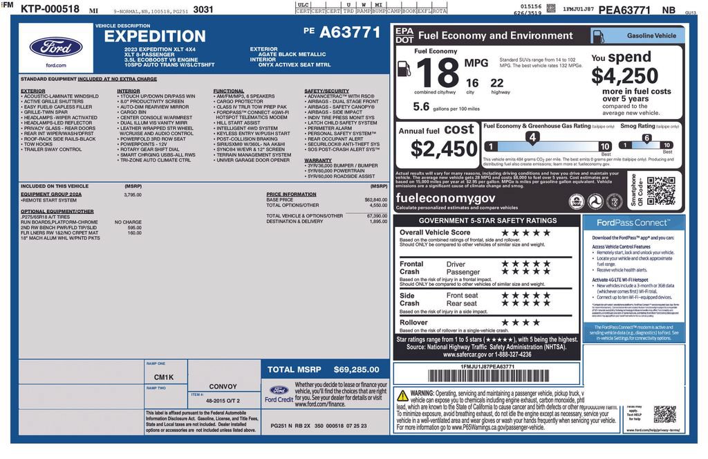 Certified 2023 Ford Expedition XLT AWD/4WD image 5