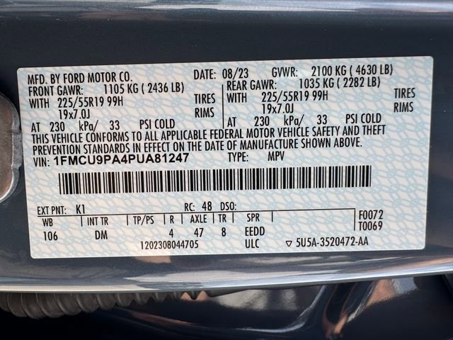 Certified 2023 Ford Escape ST-Line Elite w/ Premium Technology Package AWD/4WD image 29