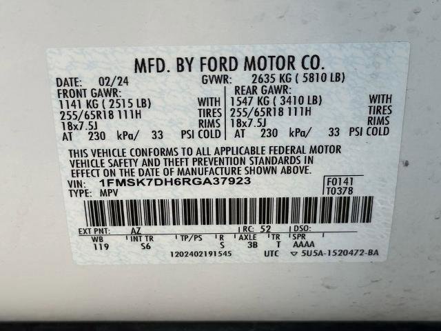 Certified 2024 Ford Explorer XLT w/ Equipment Group 202A image 12