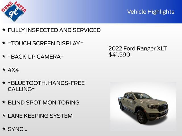 Certified 2022 Ford Ranger XLT w/ Equipment Group 301A Mid AWD/4WD image 30