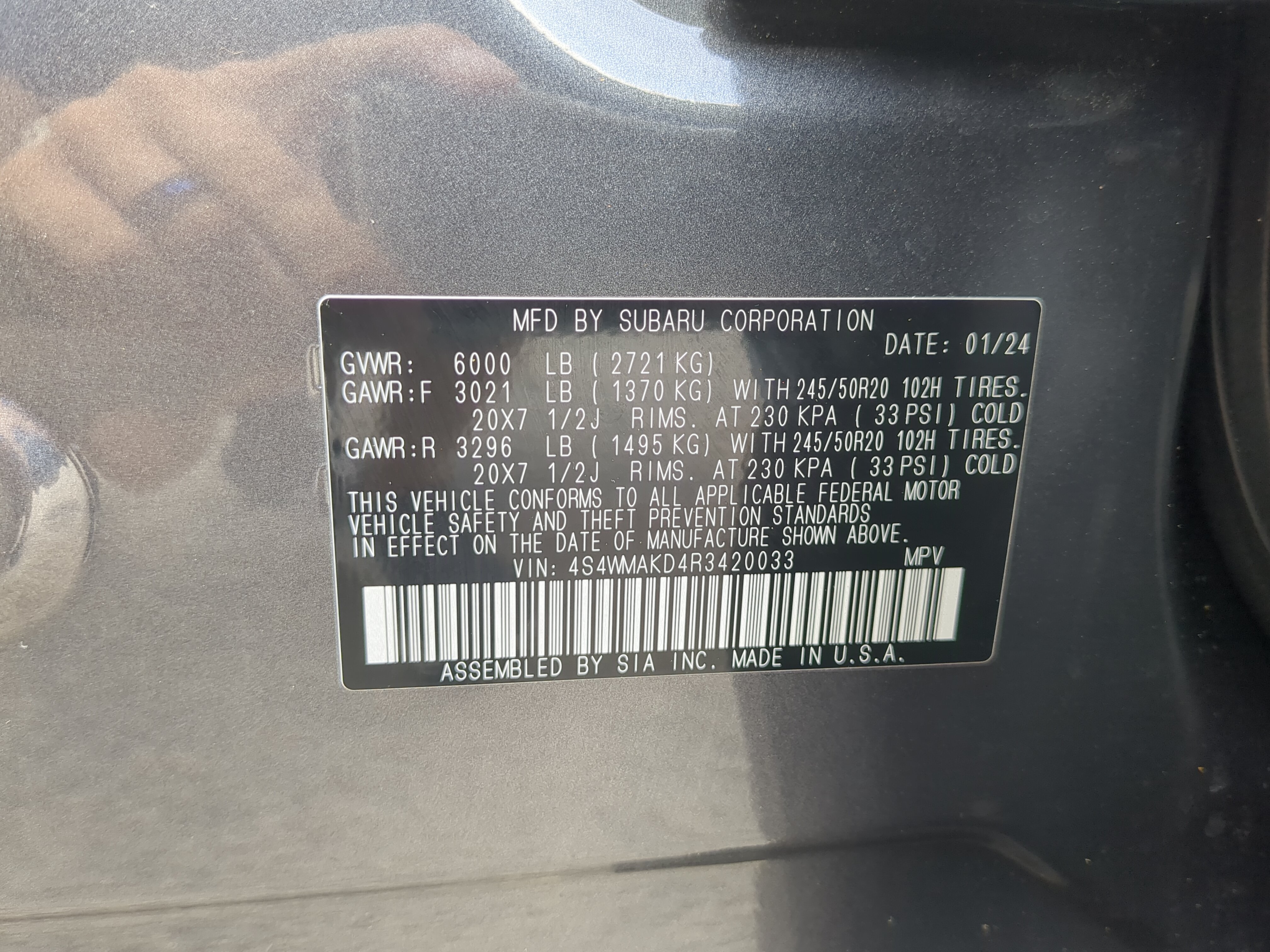 Used 2024 Subaru Ascent Onyx Edition Limited AWD/4WD image 29