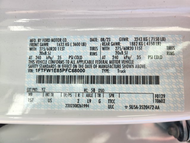Certified 2023 Ford F150 XLT w/ Equipment Group 302A High AWD/4WD image 27