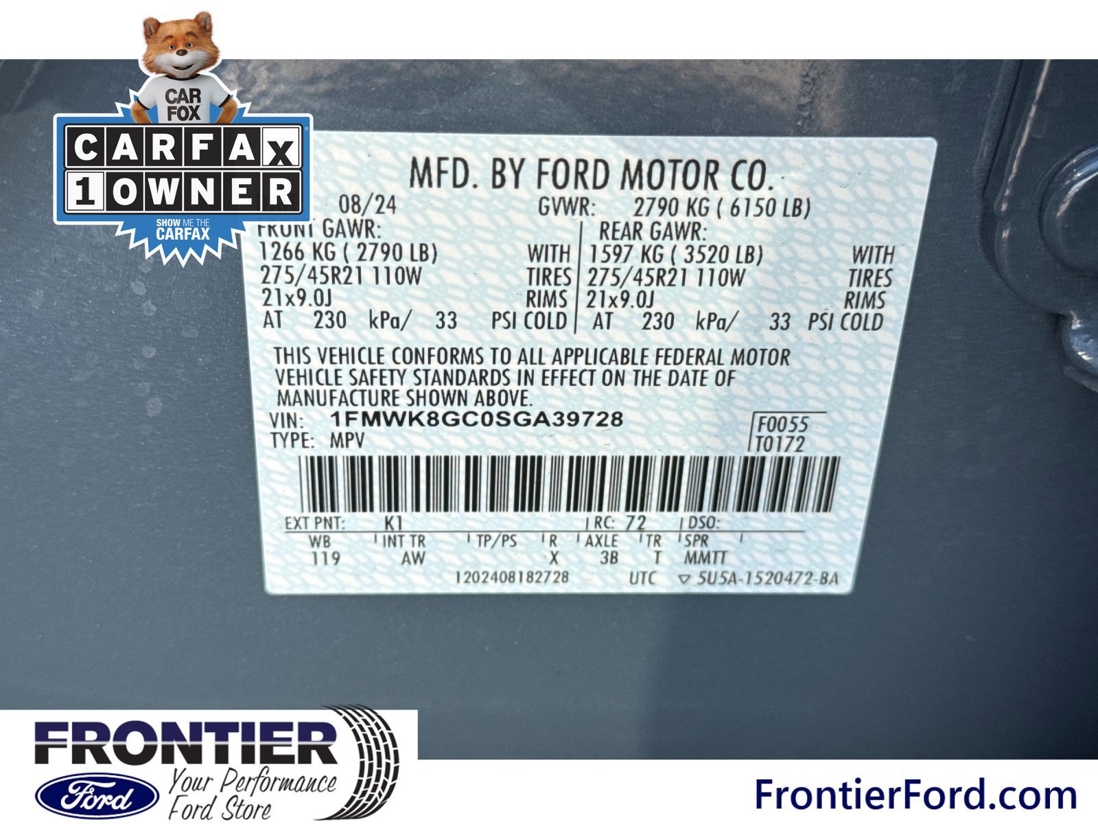 Certified 2025 Ford Explorer ST AWD/4WD image 30