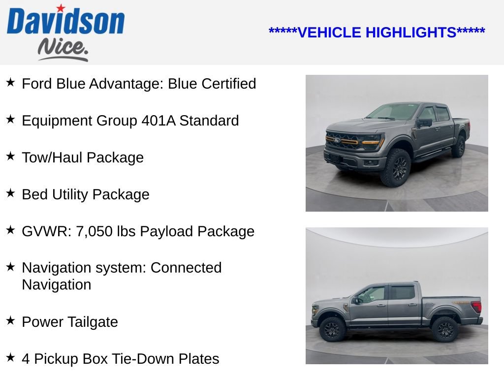 Certified 2025 Ford F150 Tremor w/ Bed Utility Package AWD/4WD image 4
