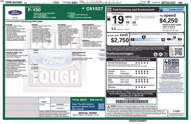 Certified 2025 Ford F150 Platinum w/ Equipment Group 702A High AWD/4WD image 9