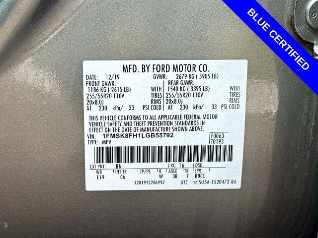 Certified 2020 Ford Explorer Limited AWD/4WD image 25