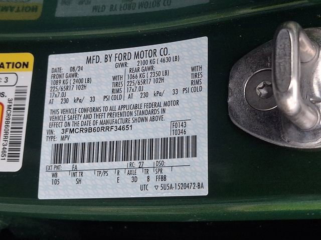 Certified 2024 Ford Bronco Sport Big Bend w/ Convenience Package AWD/4WD image 27