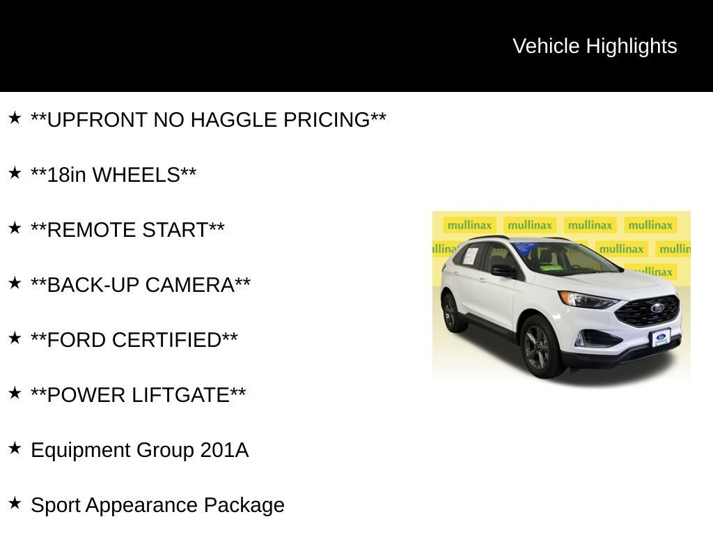 Certified 2022 Ford Edge SEL w/ Sport Appearance Package image 14