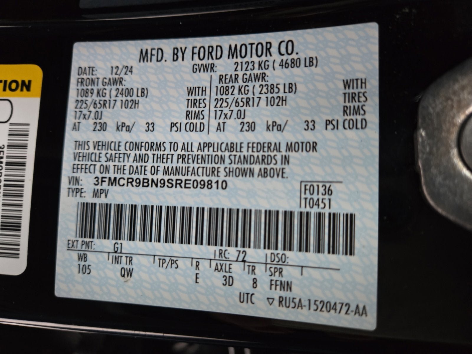 Certified 2025 Ford Bronco Sport Big Bend AWD/4WD image 28