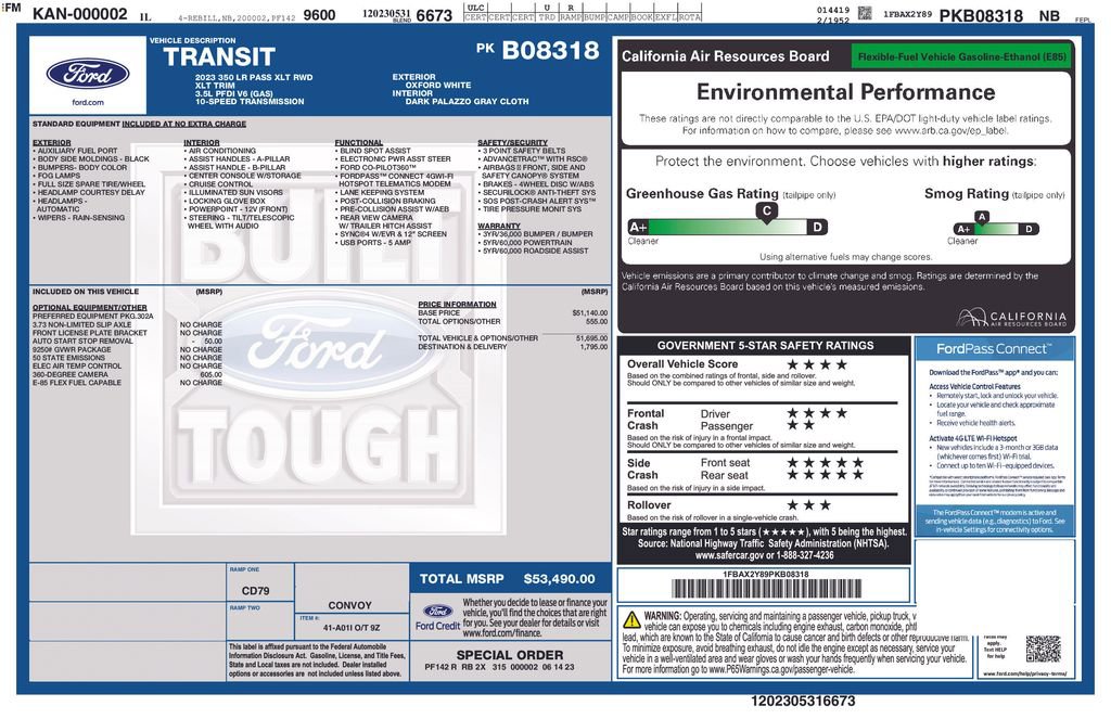 Certified 2023 Ford Transit 350 XLT RWD image 28
