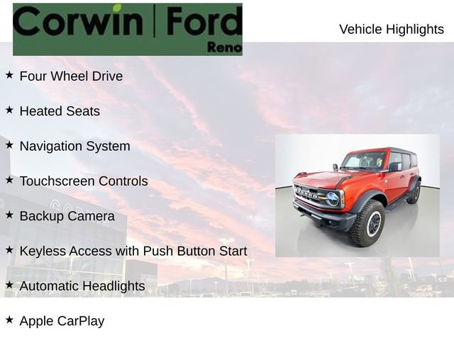 Certified 2023 Ford Bronco Big Bend w/ Sasquatch Package image 2