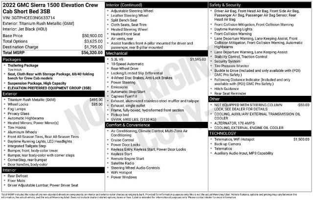 Used 2022 GMC Sierra 1500 Elevation RWD image 6