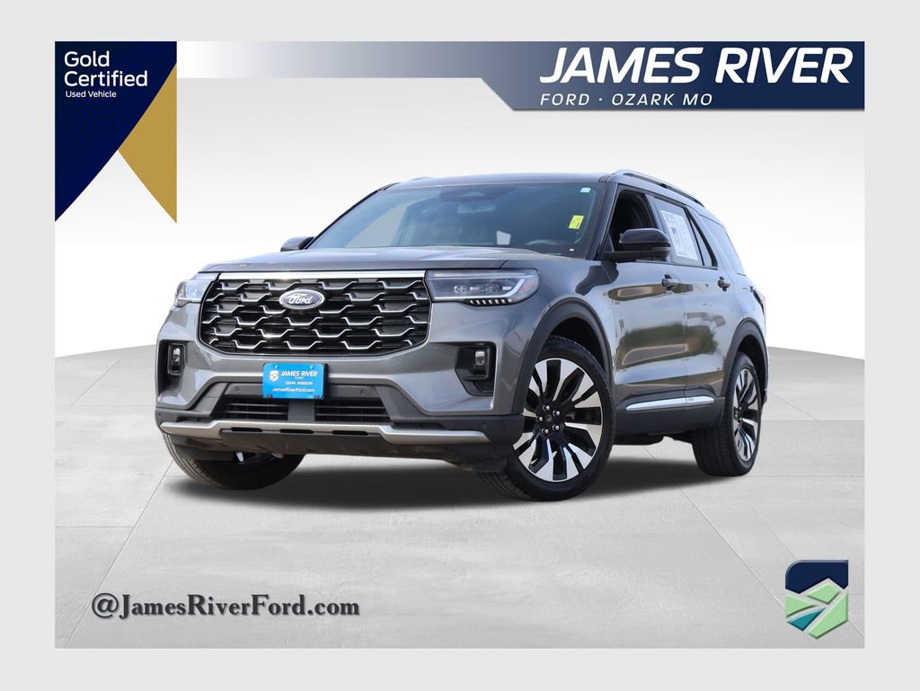 Certified 2025 Ford Explorer Platinum w/ LUX Leather Package AWD/4WD image 1