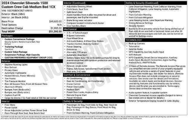 Used 2024 Chevrolet Silverado 1500 Custom AWD/4WD image 24