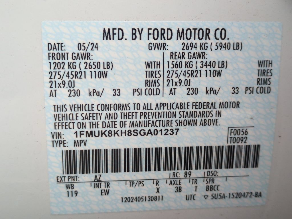 Certified 2025 Ford Explorer ST-Line w/ Premium Package AWD/4WD image 30