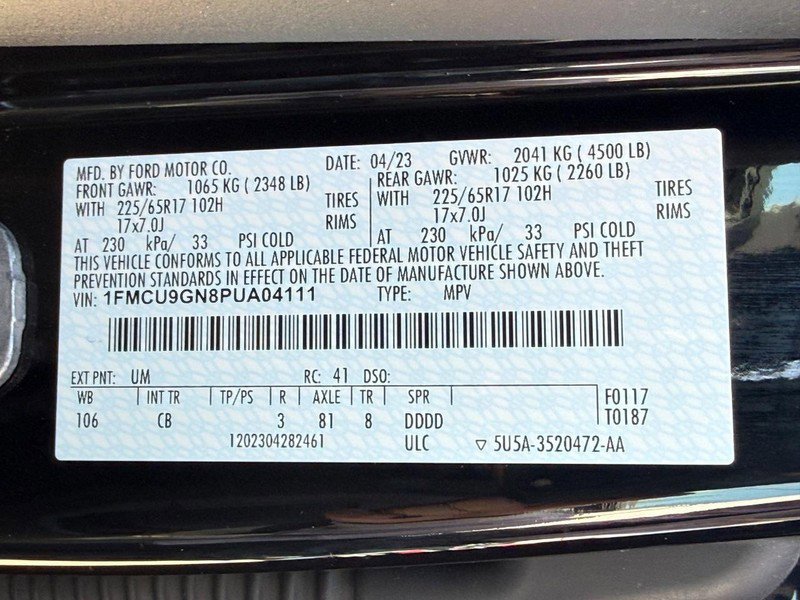 Certified 2023 Ford Escape Active AWD/4WD image 29