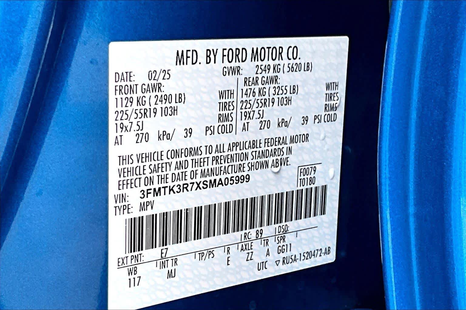 Certified 2025 Ford Mustang Mach-E Premium RWD image 39