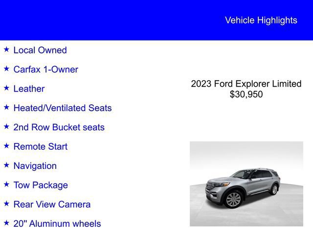 Certified 2023 Ford Explorer Limited w/ Limited Technology Package image 6