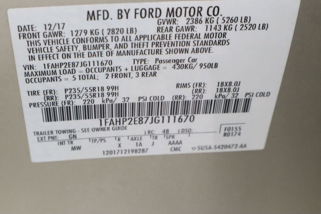 Certified 2018 Ford Taurus SEL image 32