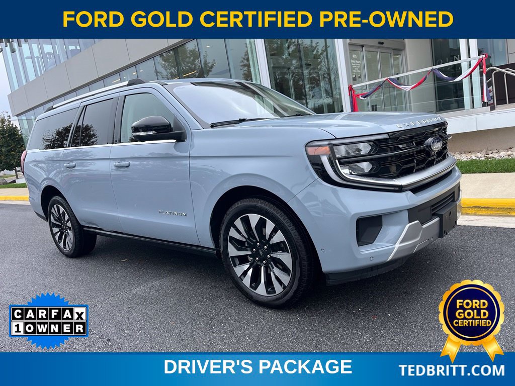 Certified 2025 Ford Expedition Max Platinum w/ Driver's Package
