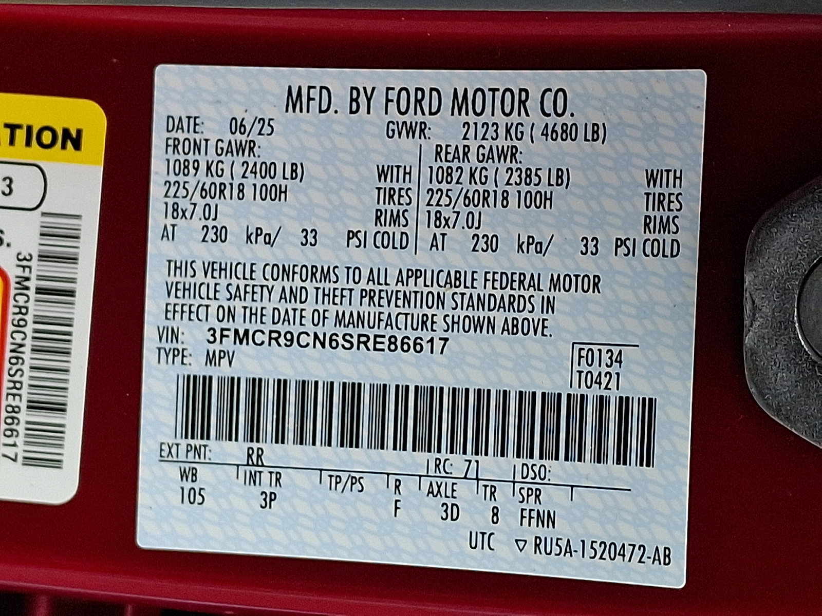 Certified 2025 Ford Bronco Sport Outer Banks w/ Outer Banks Tech Package+ AWD/4WD image 27