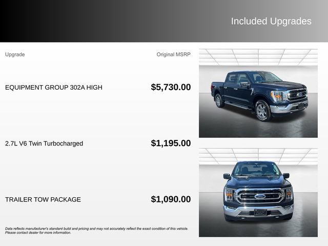 Certified 2021 Ford F150 XLT w/ Equipment Group 302A High AWD/4WD image 6