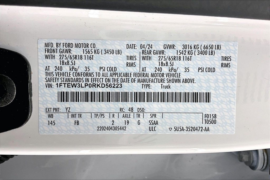 Certified 2024 Ford F150 XLT w/ Equipment Group 302A MID AWD/4WD image 36