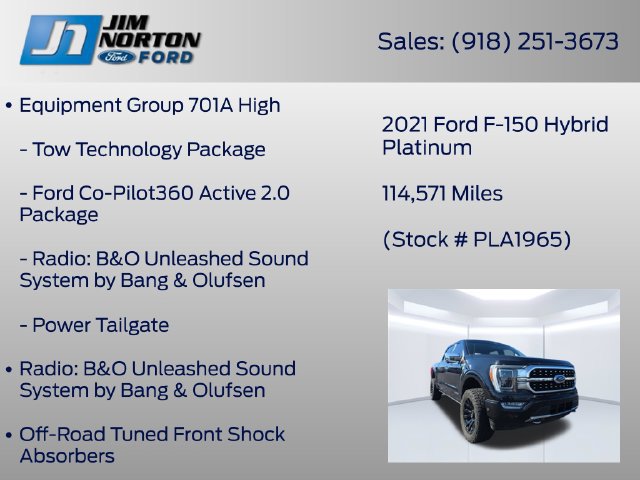 Certified 2021 Ford F150 Platinum w/ Equipment Group 701A High AWD/4WD image 16