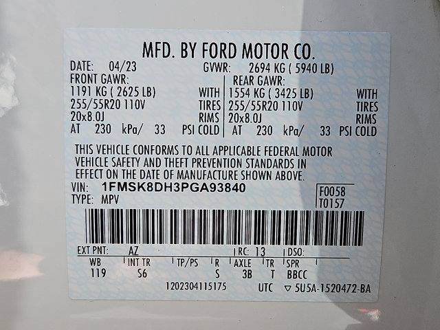 Certified 2023 Ford Explorer XLT w/ Equipment Group 202A AWD/4WD image 35