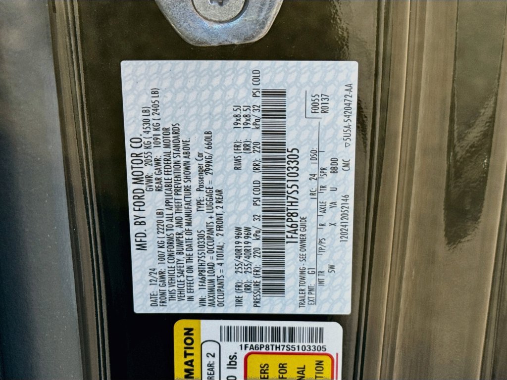 Certified 2025 Ford Mustang Premium RWD image 30