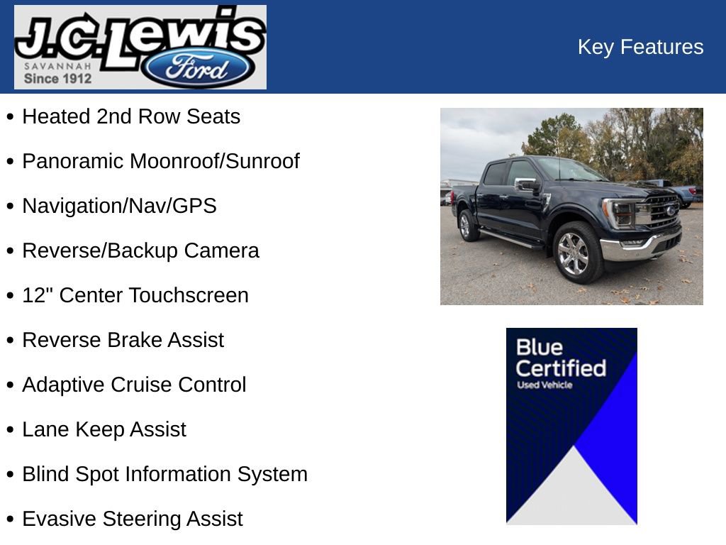 Certified 2023 Ford F150 Lariat w/ Equipment Group 502A High image 35