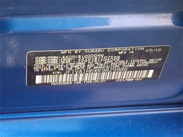 Used 2019 Subaru WRX Limited image 27