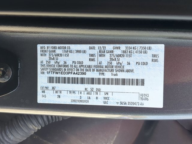 Certified 2023 Ford F150 Lariat w/ Equipment Group 502A High image 39