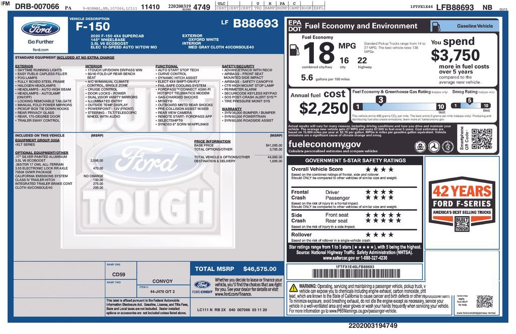 Certified 2020 Ford F150 XLT image 2