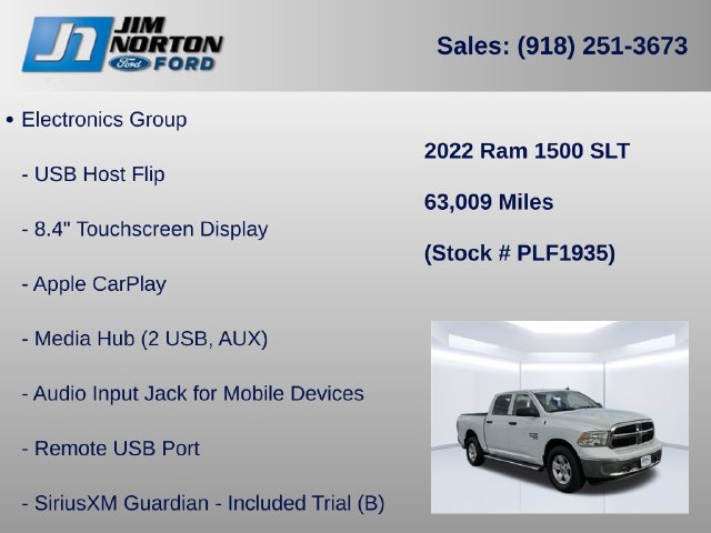 Used 2022 RAM 1500 Classic SLT w/ Electronics Group AWD/4WD image 21