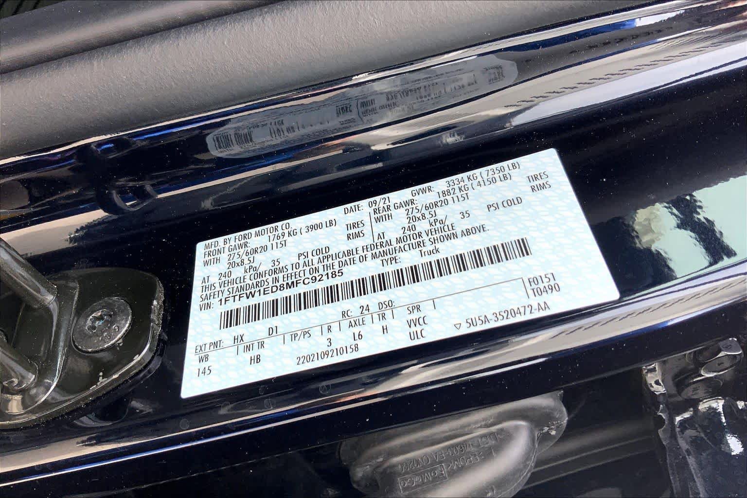 Certified 2021 Ford F150 Lariat w/ Equipment Group 502A High AWD/4WD image 33