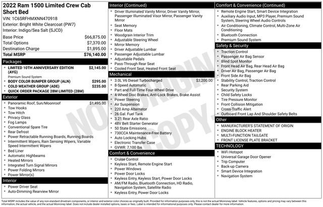 Used 2022 RAM 1500 Limited AWD/4WD image 38