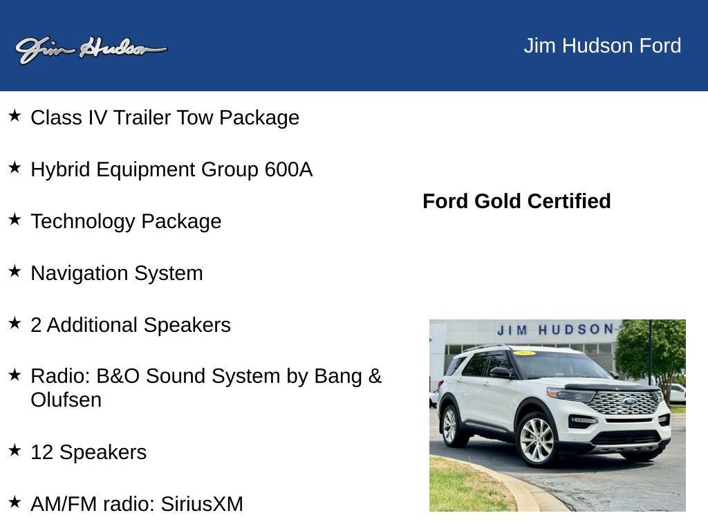 Certified 2022 Ford Explorer Platinum w/ Technology Package AWD/4WD image 12