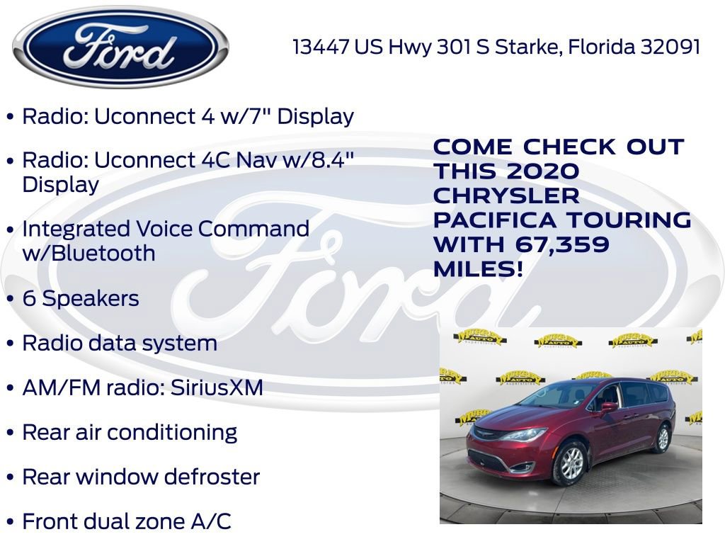 Used 2020 Chrysler Pacifica Touring w/ Advanced Safetytec Group FWD image 30
