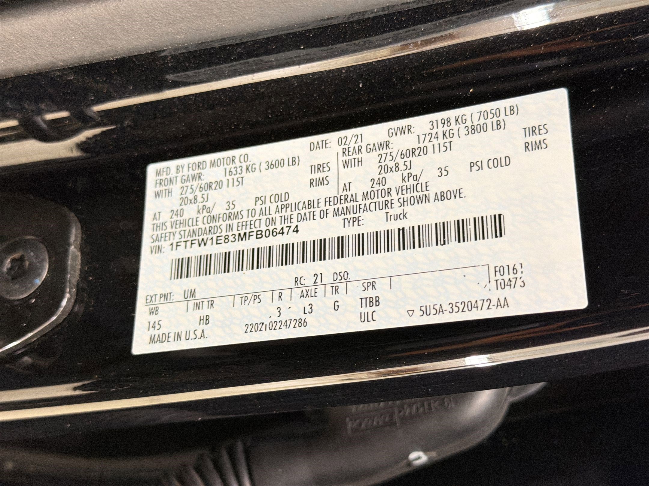 Certified 2021 Ford F150 Lariat w/ Equipment Group 502A High image 19