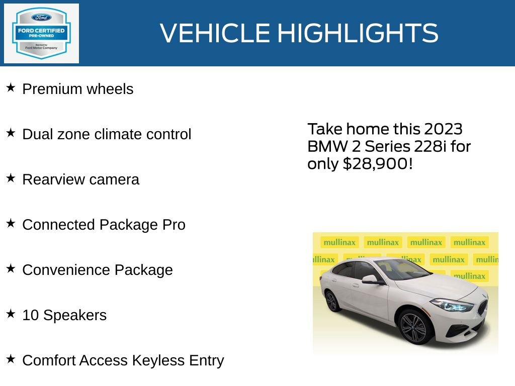 Used 2023 BMW 228i Gran Coupe w/ Convenience Package image 22