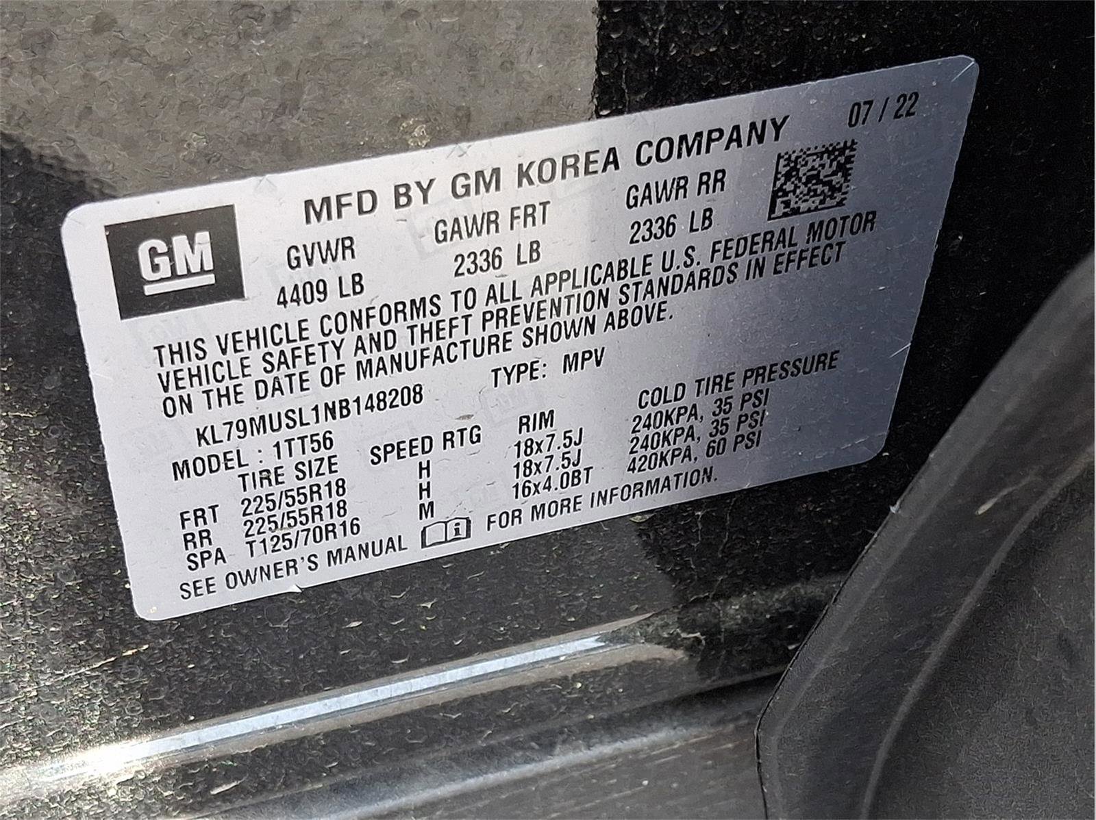 Used 2022 Chevrolet TrailBlazer RS w/ Technology Package image 24