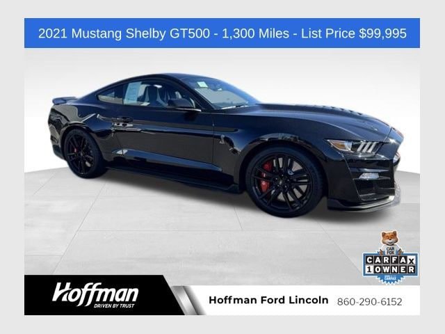 Certified 2021 Ford Mustang Shelby GT500 w/ Technology Package RWD image 1