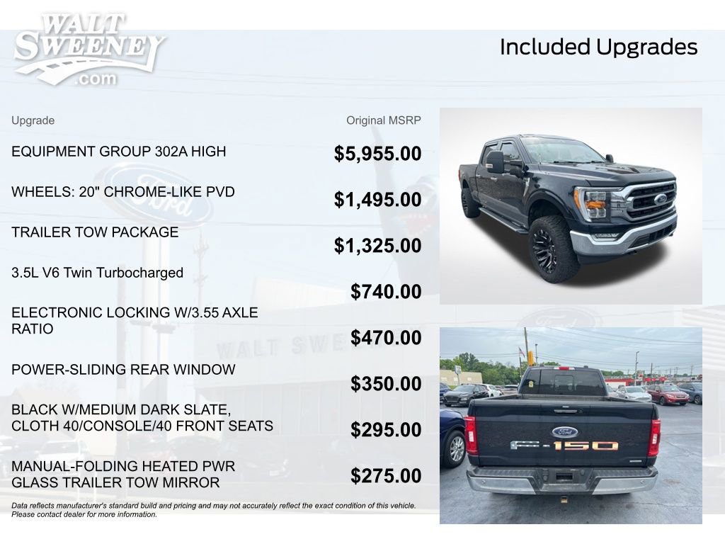 Certified 2022 Ford F150 XLT w/ Equipment Group 302A High AWD/4WD image 11