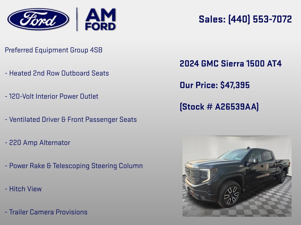 Used 2024 GMC Sierra 1500 AT4 w/ AT4 Preferred Package AWD/4WD image 24