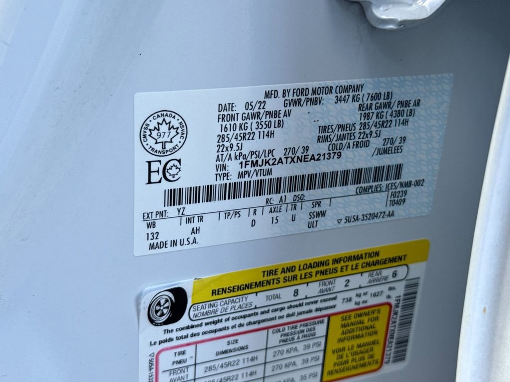 Certified 2022 Ford Expedition Max Limited w/ Equipment Group 303A image 30