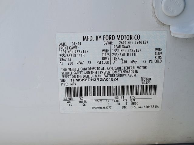 Certified 2024 Ford Explorer XLT w/ Equipment Group 202A image 16