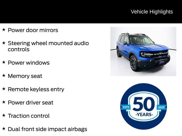 Certified 2025 Ford Bronco Sport Outer Banks w/ Outer Banks Tech Package+ AWD/4WD image 26