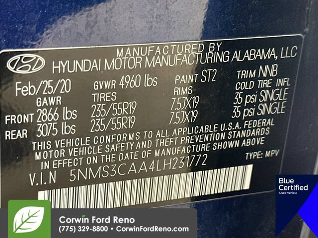 Used 2020 Hyundai Santa Fe SEL AWD/4WD image 36